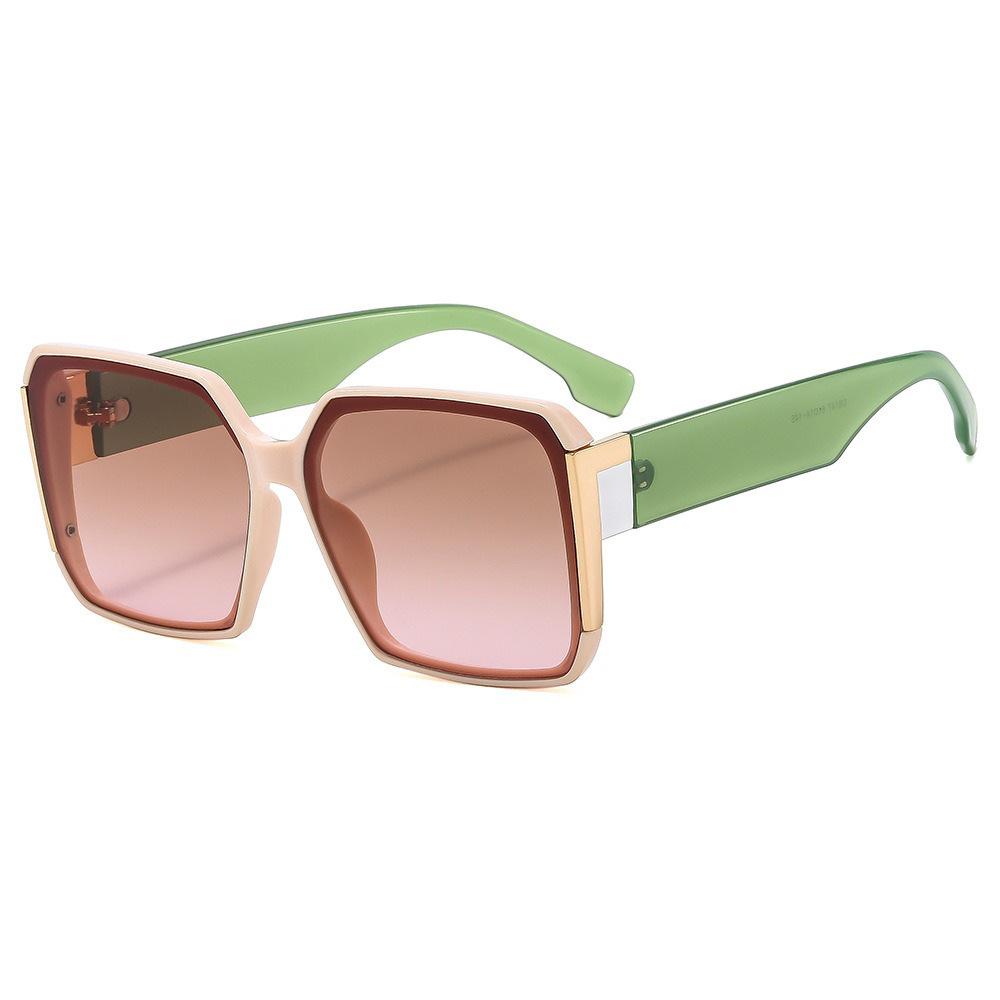 Retro Luxury Leopard Print Gradient Square Women Sunglasses Brand Design Golden Decoration Personality Trend  Men Glasses Uv400