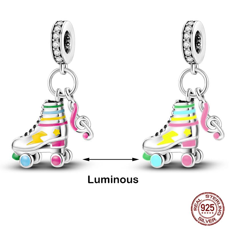 Kupferfarbene Im Dunkeln leuchtende Glühwürmchen Honigbiene Stern Anhänger Perlen Passen Qikaola Original Armbänder Feiner DIY Schmuck Geschenk