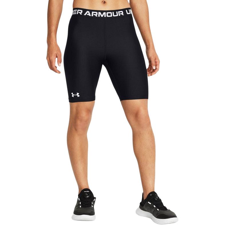 Under Armour Breathable Comfortable Butt-Lifting Skin-Friendly Letter Logo Printed Sports Shorts Women Shorts Black 1384003-001