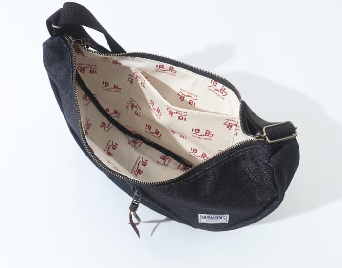 Kojima Jeans Crescent Shoulder Bag RNB-9002N Hickory Free Men's