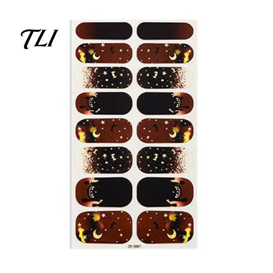 No Bake Nail Decals Halloween Glow-in-the-Dark Stickers, Gothic Spider Web Ghost Manicure Easy Use Stickers Decoration Decals, Art Accessories