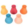 5pcs Suction Stacking Cup Toy Color Recognition Improve Coordination Silicone Baby Stacking Cup