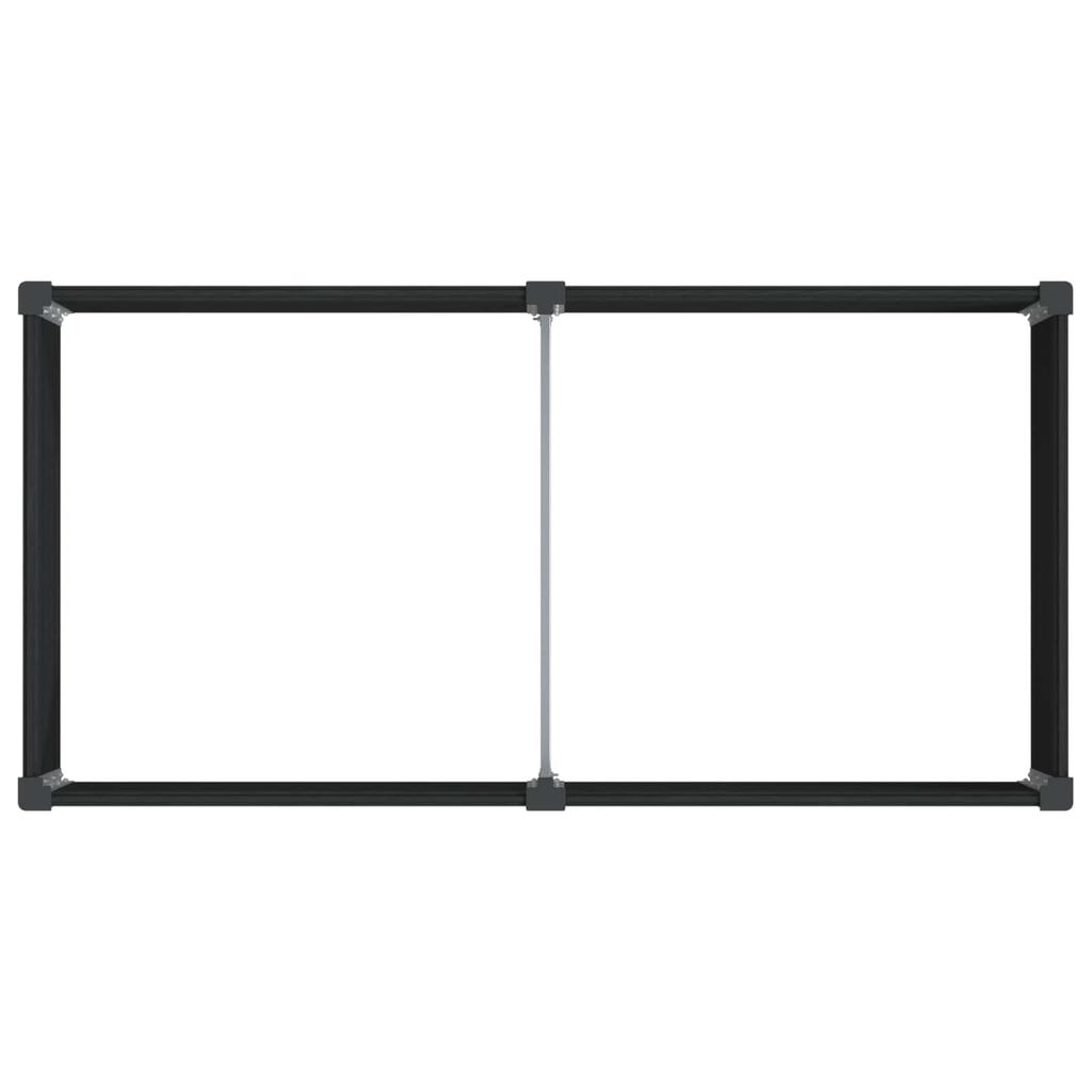 Raised Garden Bed Black 200 X 100 X 91 Cm