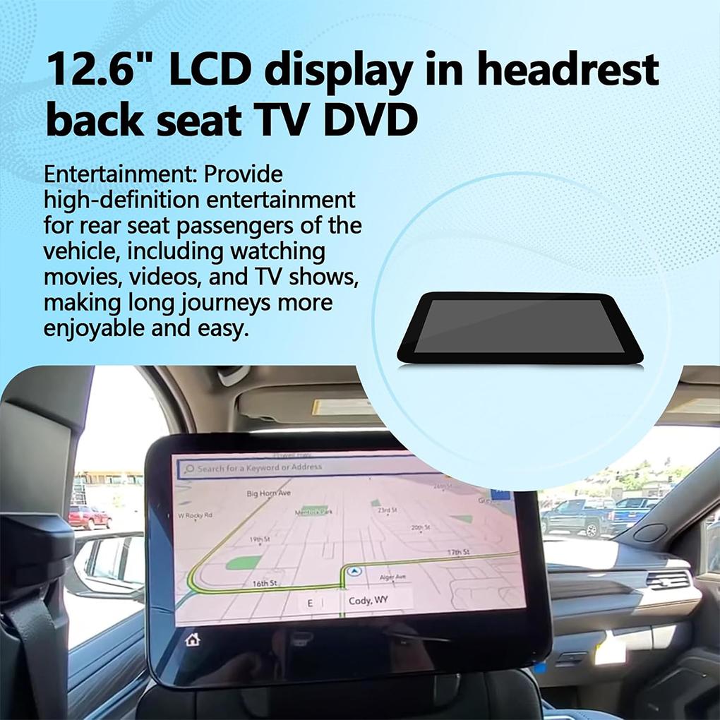 LCD Display 85100044 Touchscreen Display 12,6 LCD Display in Kopfstütze Rücksitz TV DVD