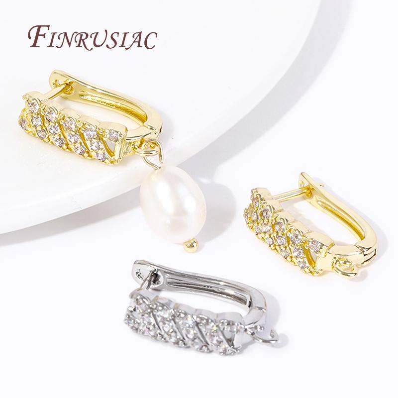 18K Gold Plated Anti-Allergy Basic Ear Wire Hook Earring Clasps Shvenzy Accessories Handmade DIY Women's Earring Making Fittings