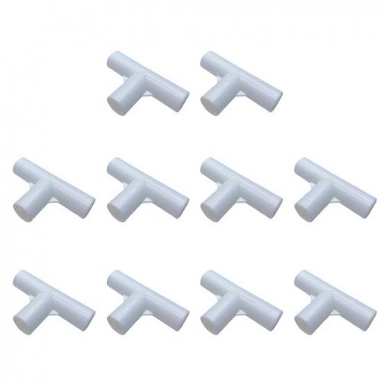Convenient Canopy Pole Tees for Garden Plant Supports Pet Beds (16mm I D 10PCS)
