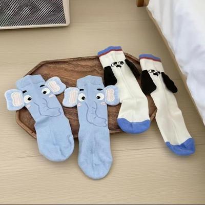 Kawaii Cartoon Socks Winter Women Girls Warm High Quality  Middle Tube Socks Soft Comfortable Cotton Socks