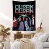 D-Duran Duran להקת מוזיקה טפטי אנימה שטיחי קיר פרחוניים היפיים קישוט לחדר מעונות תלייה על הקיר קישוט לבית