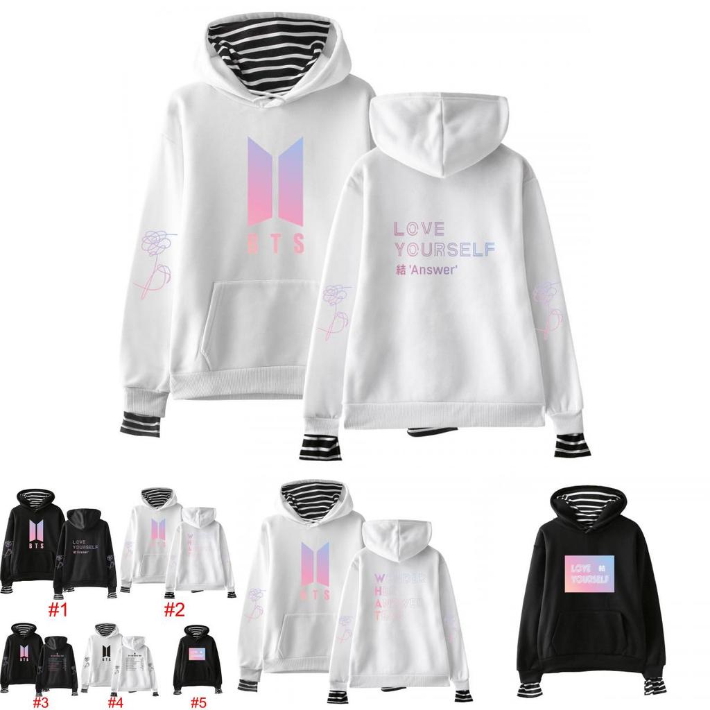 Kpop Love Yourself Bts Bangtan Boys Sweatshirt Hoodie Pocket Sweater Unisex