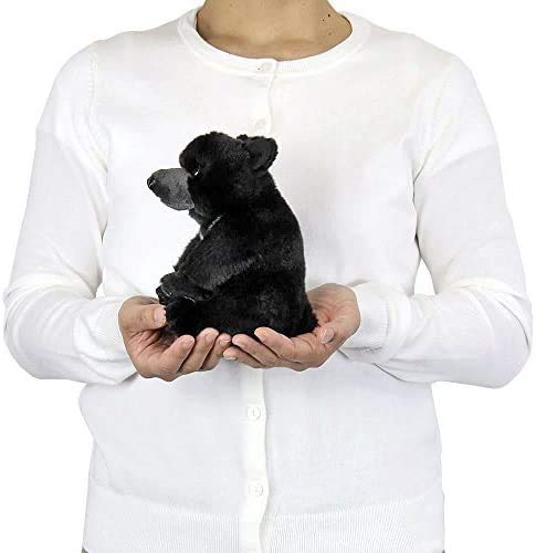 Carolata Asiatic Black Bear Plush Toy (Soft and Realistic) Bear Stuffed Animal (Doll Mascot) Birthday Gift (Twice Tested) Animal Toy/Christmas Gift