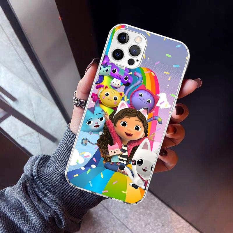 

Cartoon Gabbys Dollhouse Phone Case For iPhone 17 Air 16 15 Pro Max 14 Plus 13 Mini 12 11 Cover 7 8 SE Silicone Shell Print Fund iPhone 17 Air