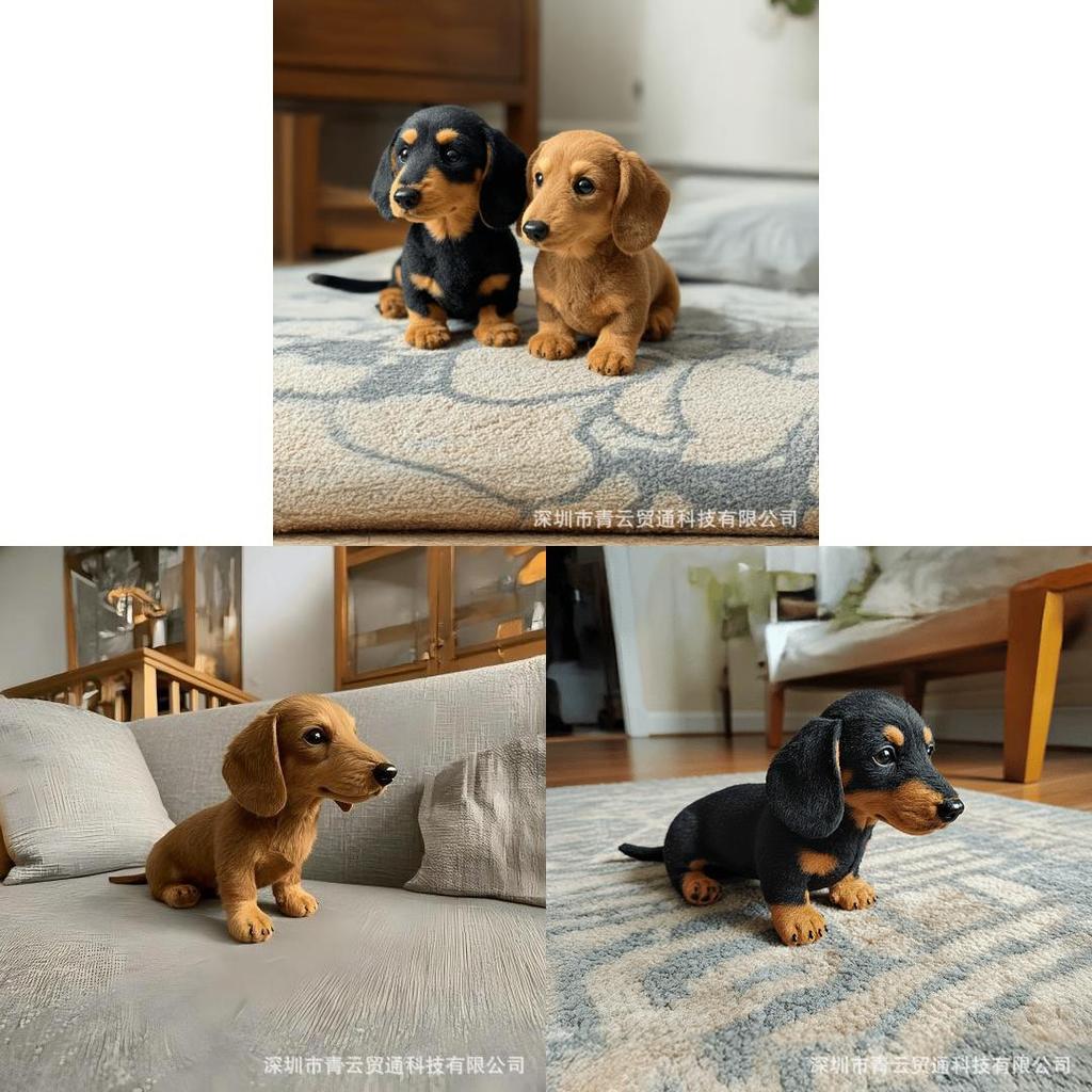 Pet Theme Plush Dog Figurine For Home Decor Creativity Gift Idea