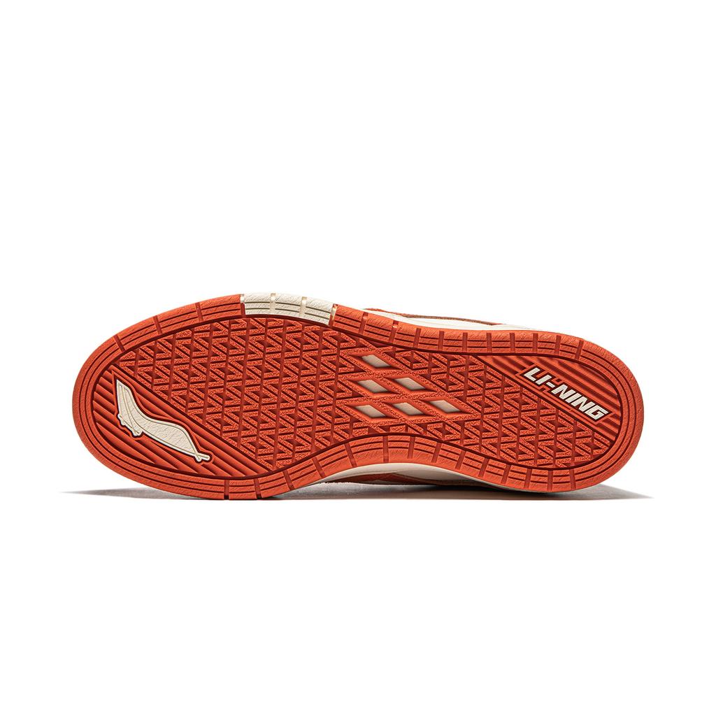Новые износостойкие низкие кеды для скейтборда LiNing Wave Pro S, женские, бежевые, белые, оранжевые AEPU018-5