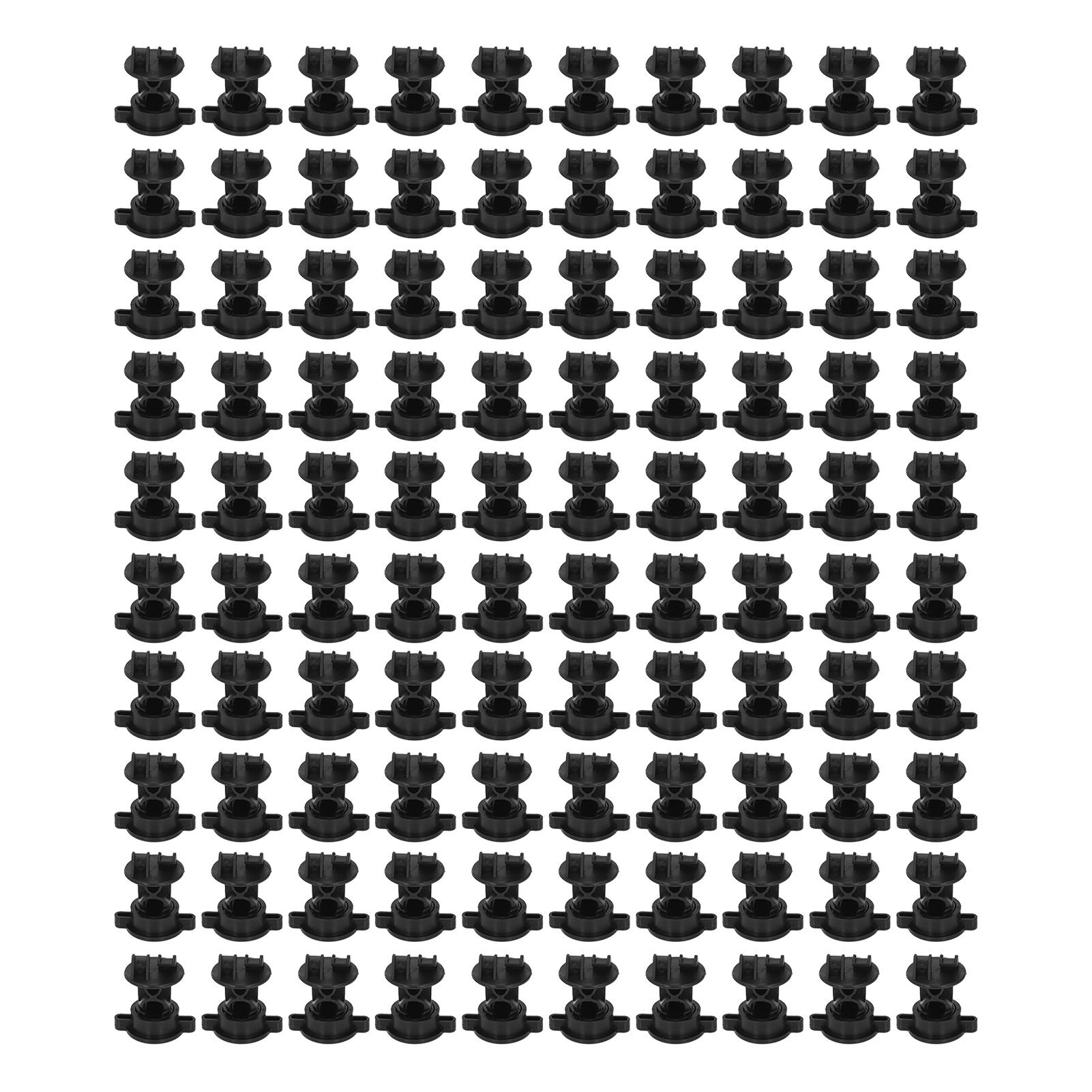 

100 шт. Изолятор ABS Длина 55 мм Ширина 48 мм Изоляторы болтового типа для электропастуха Сельскохозяйственный сад чёрный