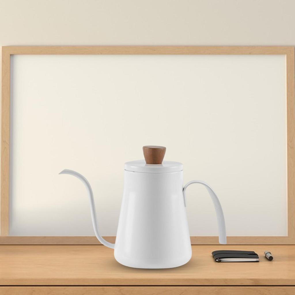 Coffee Kettle 400ml, Long Narrow Drip Teapot, Induction Cooker Kettle,