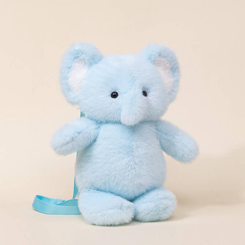Zaino peluche Duo Gatto e Pecora che Corrono con Bambole Orso e Ape