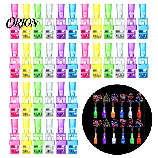 Holiday Party Favors 36Pcs Christmas Finger Projector Rings, LED Projection Light Xmas Pattern Glowing Toys Favor with Santa Snowman Tree for