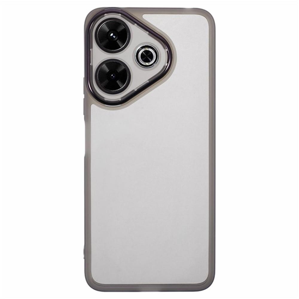 

WANLONFENG DKSM2 Series Clear Case for Xiaomi Redmi 13 4G/13 5G TPU Phone Cover with 2Pcs Screen Film/Electroplated Lens Frame Transparent White
