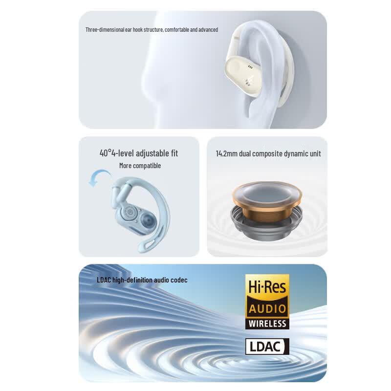 Edifier Comfo CC Open-Ear Ear-Hook Bluetooth Sports Headphones