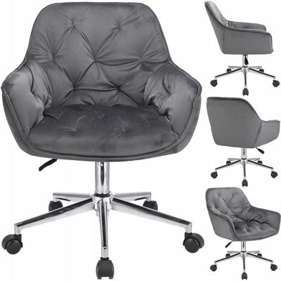 LARGO Gray Armchair On a Silver Foot