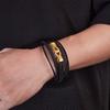 Hot Selling Hand Woven Leather Jewelry European American Personalized Trend Multi-layer Bracelet Men