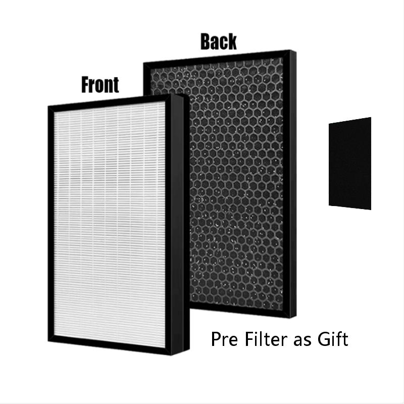 A401 A402 A403 HEPA Filter with Activated Carbon Filter for Boneco P400 Air Purifier Pre Filter Free 375*280*42mm