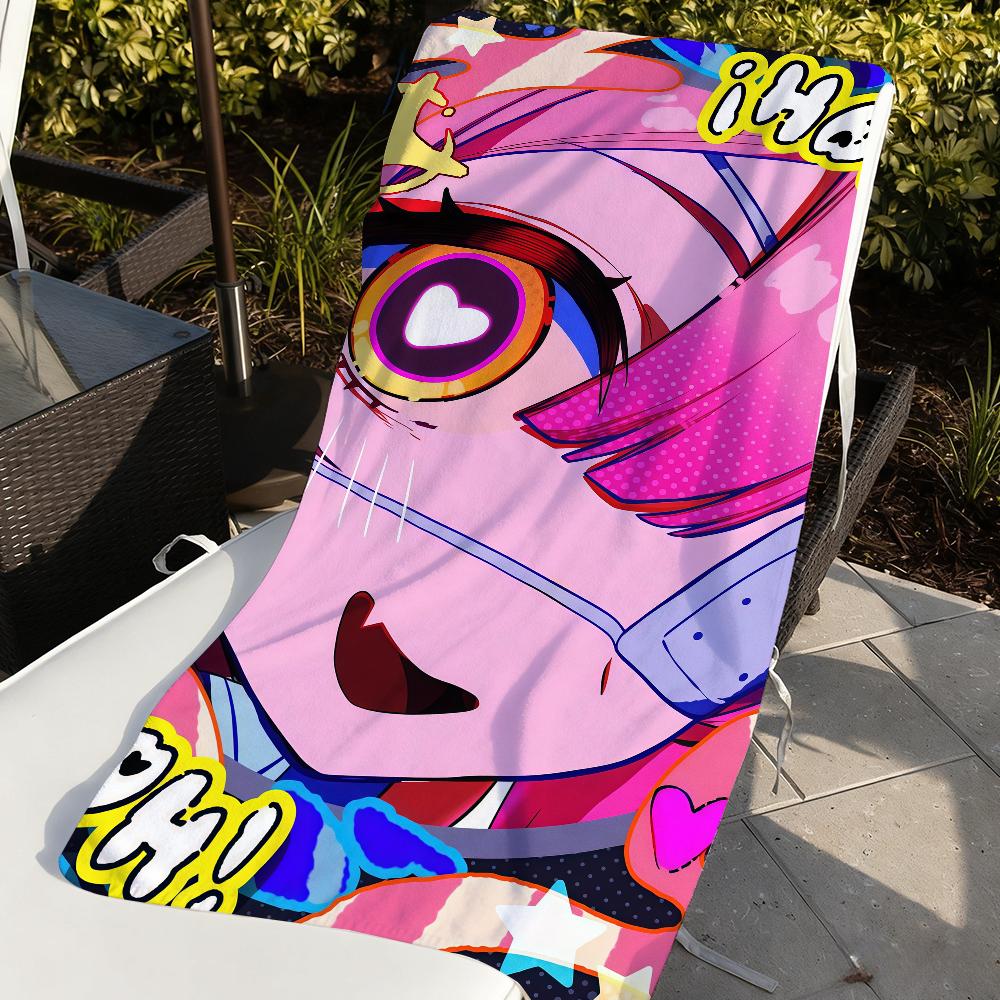Singer R-Raora Panthera VTuber Towel Sports Quick Dry Travel Camping Gear Sandproof Soft Light Large Beach Towel