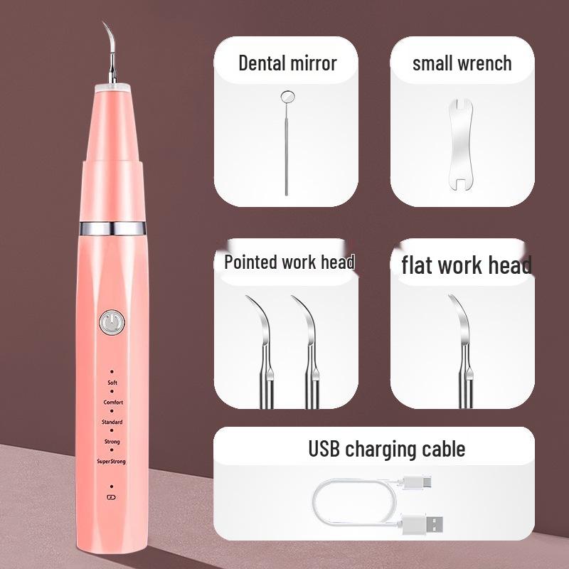 Ultrasonic Tartar Remover & Teeth Whitening Tool for Home Dental Care