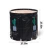27.6x 27.6 Inch Portable Bathtub Folding Bath Bucket Thicken Shower Barrel Large Adult Tub Baby Swimming Pool Insulation Family Bathroom SPA Tub