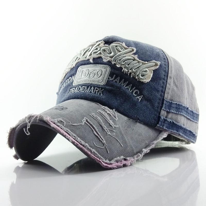 Sun hat men's washed hat edging old new full baseball cap women's baseball cap explosion