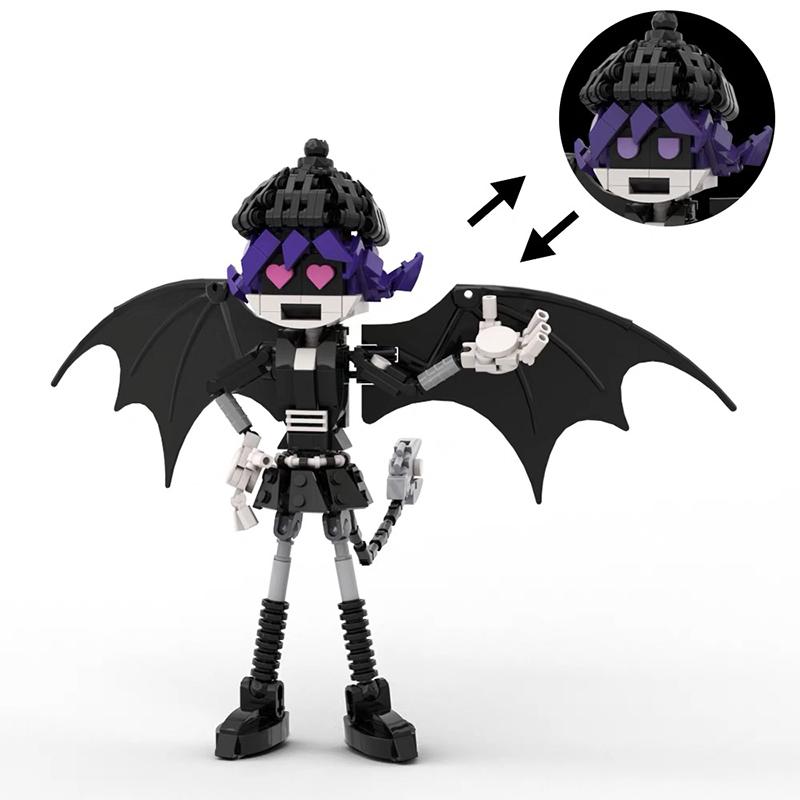 MOC Children Assembly Toys Adventure Animated Characters Inorganic Killer N V Uzi Robot Building Blocks Model Boy Birthday Gift