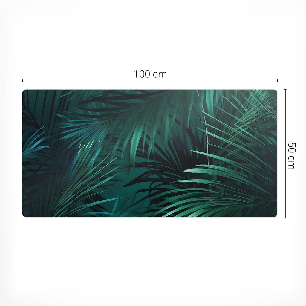 Podkładka Mata Ochronna Biurko Klawiatura Mysz Tropikalne Liście 100X50 Cm