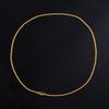 Gold Plated Stainless Steel Bead Bracelet for Women Girl Anklet Link Foot Hand Chain Ball Round Rolo Jewelry Accessories