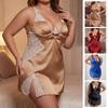 Plus Size Velvet Strappy Backless Lingerie Set