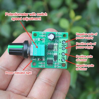 Przełącznik kontroli prędkości Dc 2V-12V 2A Pwm Kontroler prędkości silnika Regulowana prędkość Sterownik silnika prądu stałego Poprawa domu Trwały