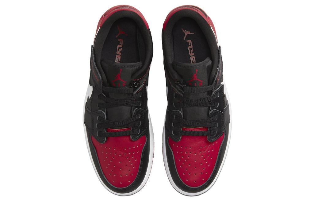 Jordan 1 Low FlyEase Black White Gym Red DM1206-066