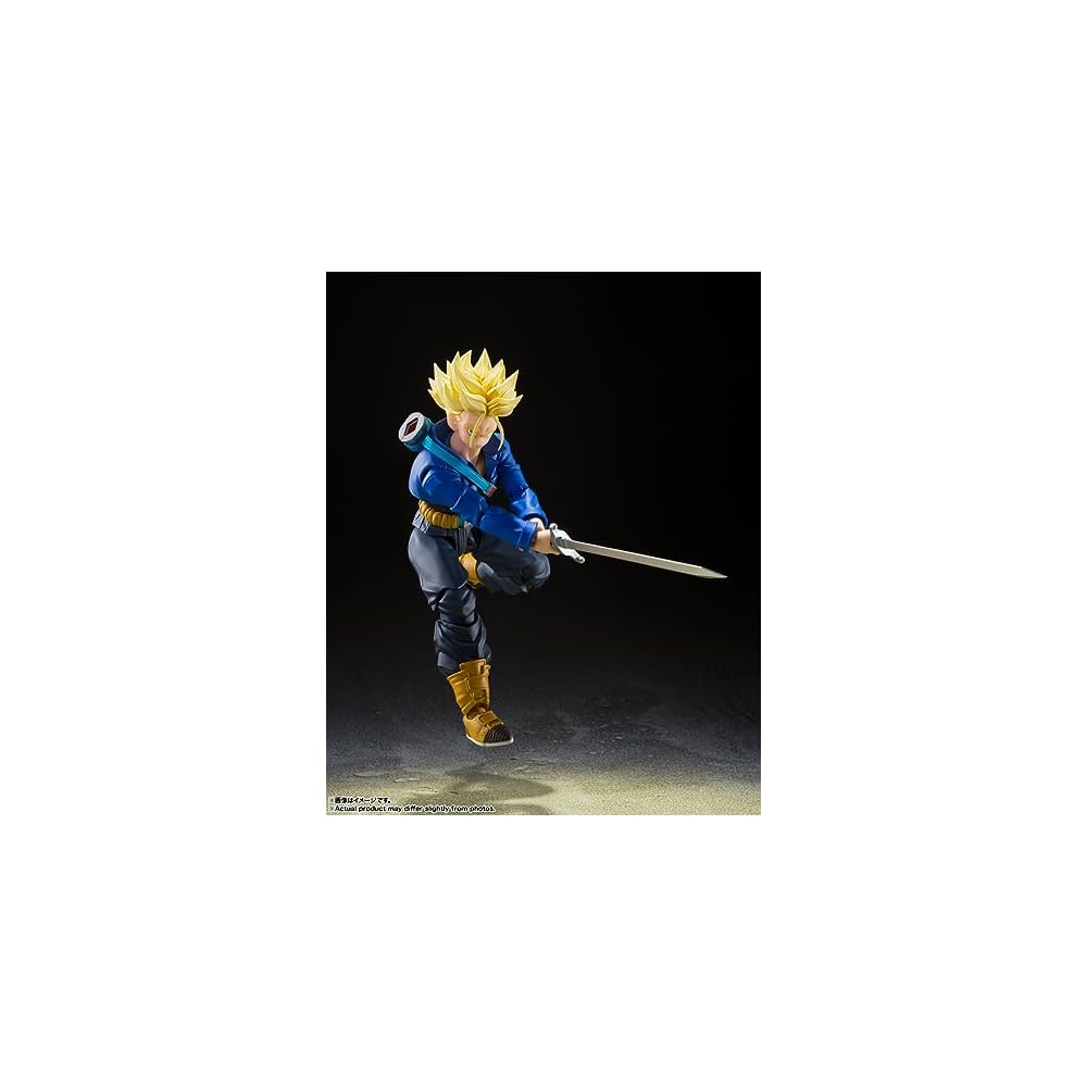 TAMASHII NATIONS S.H. Figuarts Dragon Ball Z Super Saiyan Trunks Future Boy 140mm PVC ABS Action Figure