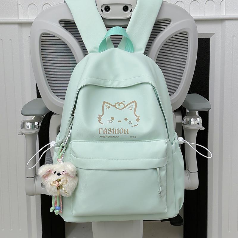 Schoolbag backpack ins light and cute backpack large capacity high school student versatile student simple high value college style
