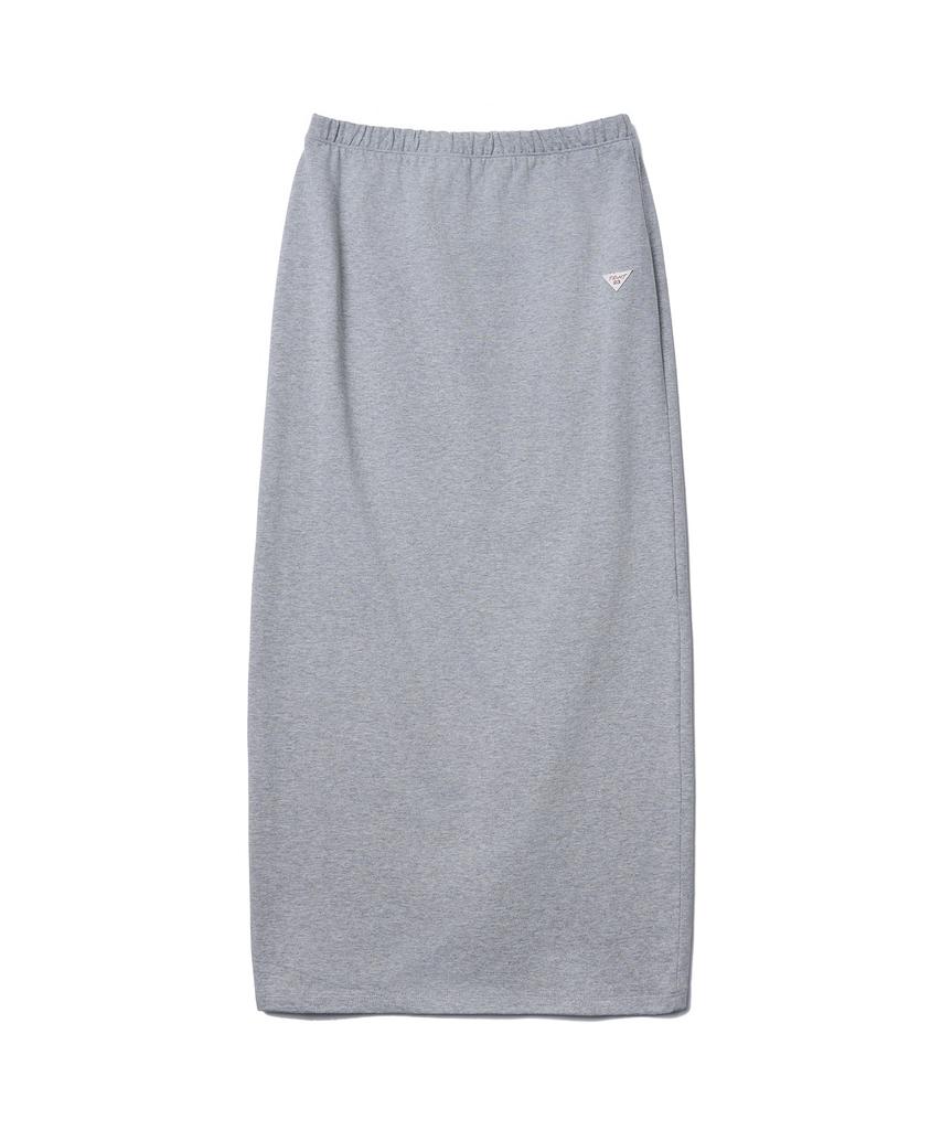 Tudment 50S Embroidered Long Skirt_Melange Gray