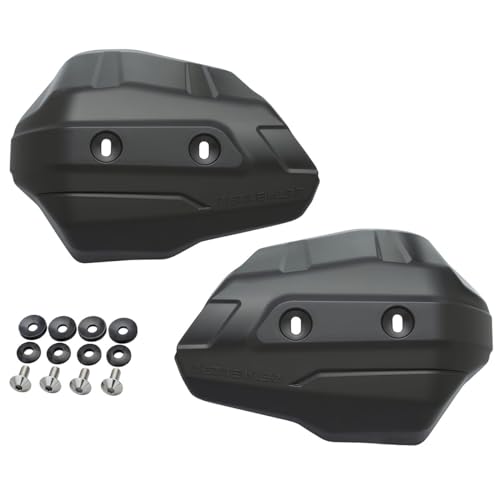 

ZETA RACING Armor Hand Guards, Black, for Scudo, compatible with the Armor Hand Guard series. Windproof, rainproof, and mud-proof. Reversible mounting