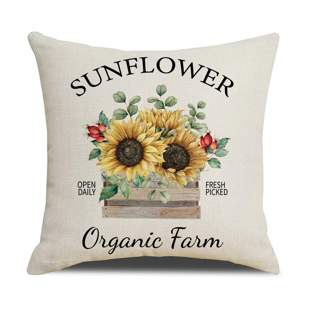 New Style Pillow Cover Nordic Flower Pillow Bedside Backrest Pillow Nordic Style Sofa Cushion Cover