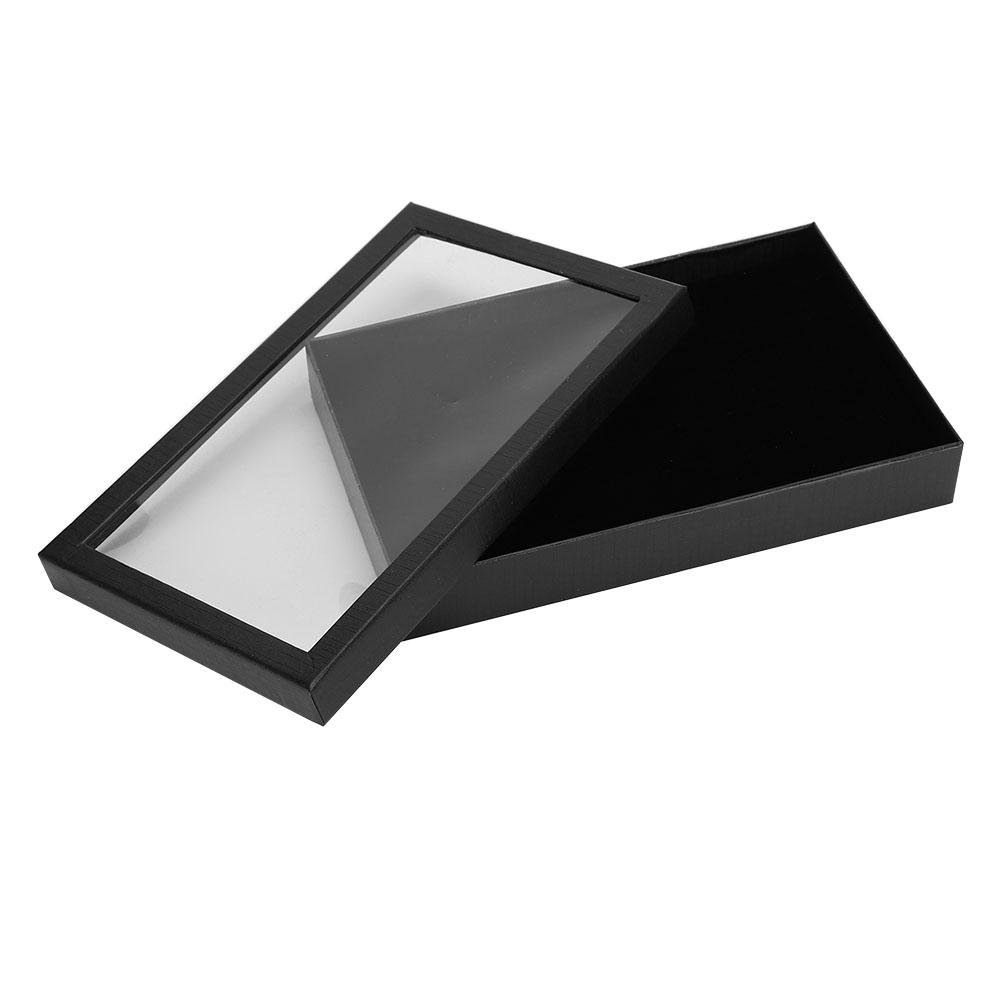 

Флокированный держатель для ювелирных изделий на 36 слотов, коробка для хранения, кольцо, серьги, подвеска, витрина-органайзер чёрный