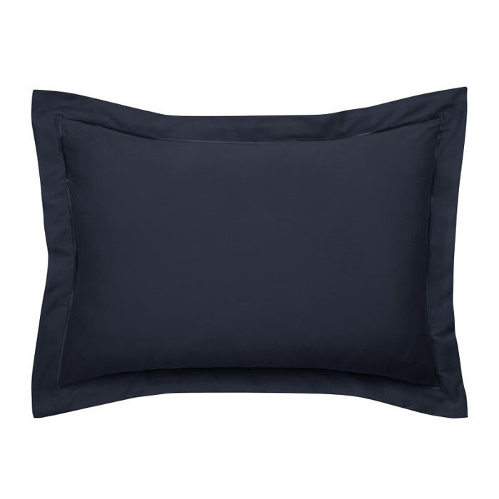 Taie d'oreiller "Prestige" 100% Satin de coton Peigné 120 fils /cm² Coton Pur - Prestige Bleu Velours - Taie d'oreiller 50 x 70 cm v