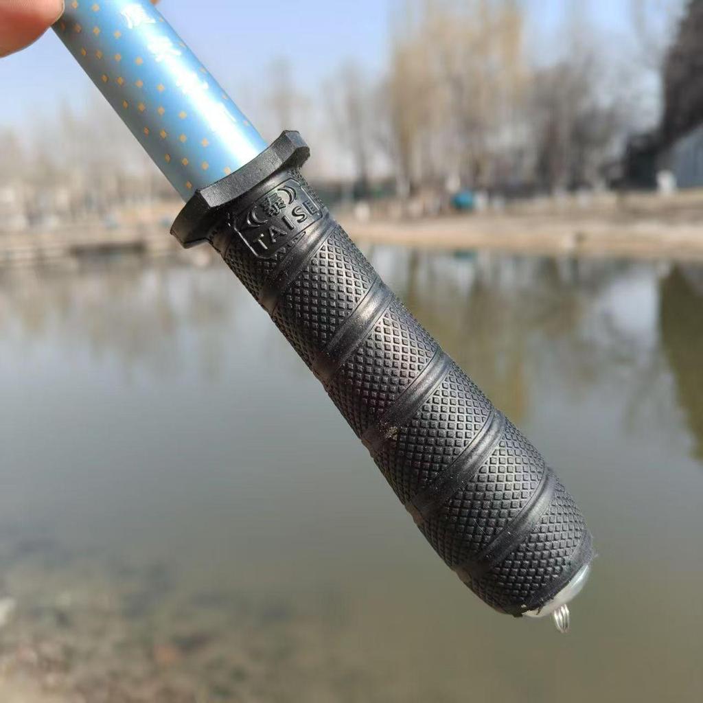 Capa de Silicone Antiderrapante para Cabo de Vara de Pesca com Enrolamento Automático e Fita Absorvente de Suor