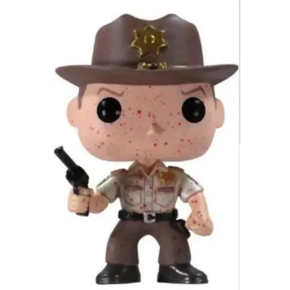 Walking Dead RICK GRIMES BLOOD Blood Vinyle Figure Model Dolls Toys