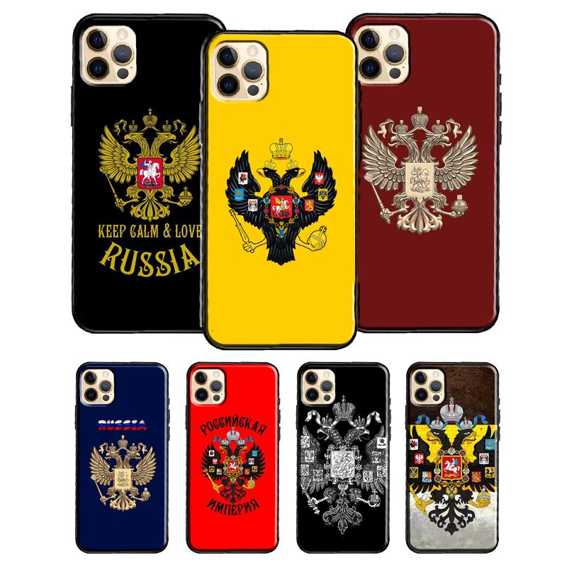 Russian Empire Coat of Arms Case For iPhone 13 Pro Max SE2 X XR XS Max 7 8 Plus Case For iPhone 11 14 Pro Max 12 Mini