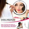 360 Degree Rotation Makeup Mirror 10x Magnifying Suction Cup Vanity Mirrors Touch Control Wall-Mounted Magnifying Makeup Mirror