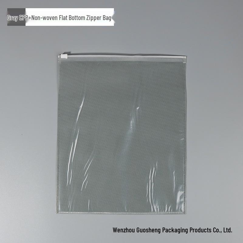 Thickened Transparent CPP Zipper Bag for Clothing, Shoes & Socks - Custom Logo Dustproof Storage Solution