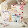 10PCS Storage Bag Transparent Zippered Storage Bag with Writing Label Area Moisture Resistant Organization Bag for Home Travel Packing