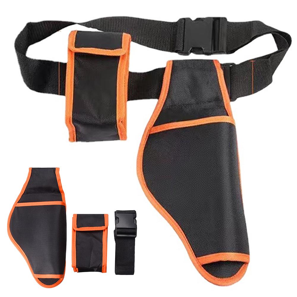 Garden Electric Pruning Shear Waist Bag with Battery Storage Box Electric Garden Scissor Wasit Bag with Belt Portable Outdoor